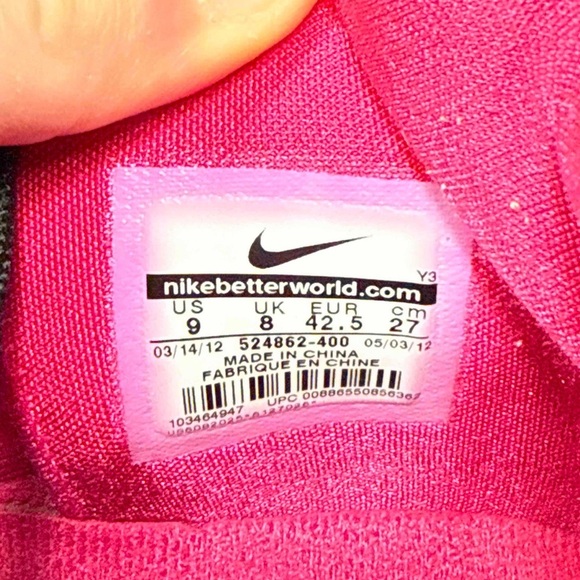 Nike Air Max Hyperposite Fireberry Blue Pink Black - Picture 9 of 11